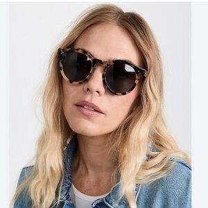 Illesteva Leonard II E Tortoise Round Sunglasses